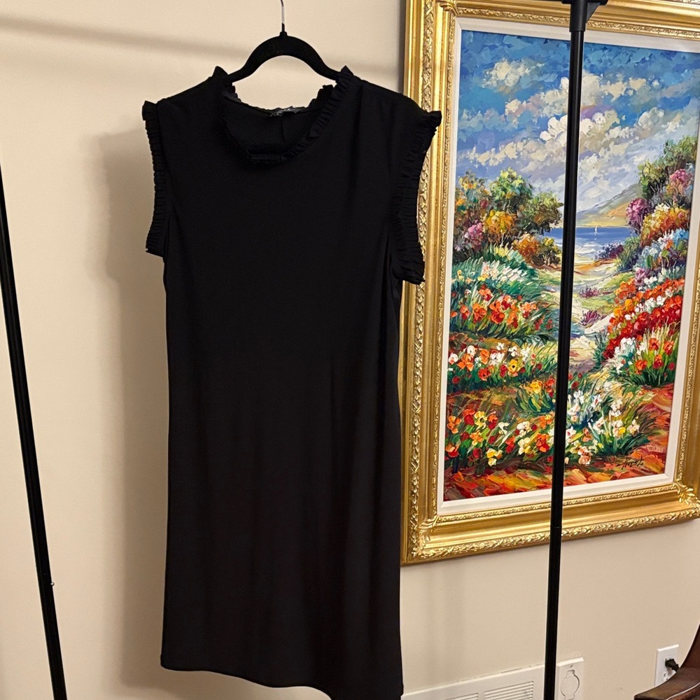 Chic Black Sleeveless Mini Dress